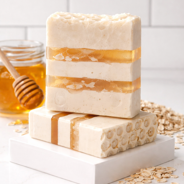 BeeCharmed – Honey Oat Soap Bar